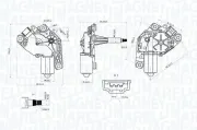 Wischermotor 12 V MAGNETI MARELLI 064075500010