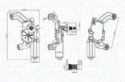 Wischermotor 12 V MAGNETI MARELLI 064075900010