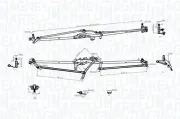Wischergestänge 12 V vorne MAGNETI MARELLI 085570703010