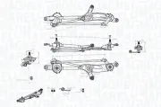 Wischergestänge 12 V MAGNETI MARELLI 085570711010