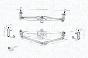 Wischergestänge 12 V MAGNETI MARELLI 085570720010