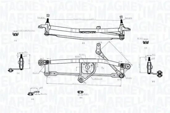 Wischergestänge 12 V MAGNETI MARELLI 085570723010 Bild Wischergestänge 12 V MAGNETI MARELLI 085570723010