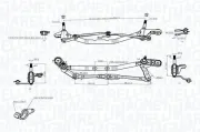 Wischergestänge 12 V vorne MAGNETI MARELLI 085570725010