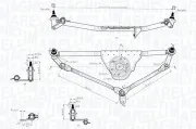 Wischergestänge 12 V vorne MAGNETI MARELLI 085570726010