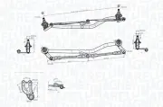 Wischergestänge 12 V MAGNETI MARELLI 085570787010