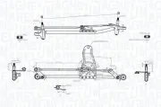 Wischergestänge 12 V vorne MAGNETI MARELLI 085570729010
