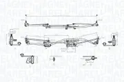 Wischergestänge 12 V vorne MAGNETI MARELLI 085570732010