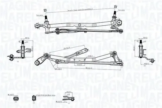 Wischergestänge 12 V MAGNETI MARELLI 085570736010 Bild Wischergestänge 12 V MAGNETI MARELLI 085570736010