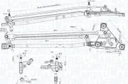 Wischergestänge 12 V MAGNETI MARELLI 085570738010