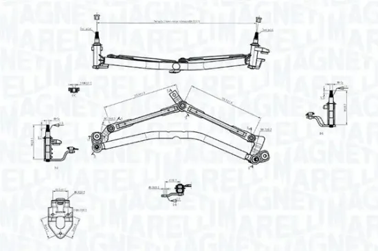 Wischergestänge 12 V MAGNETI MARELLI 085570757010 Bild Wischergestänge 12 V MAGNETI MARELLI 085570757010