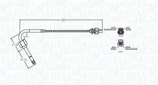 Sensor, Abgastemperatur MAGNETI MARELLI 172000119010 Bild Sensor, Abgastemperatur MAGNETI MARELLI 172000119010