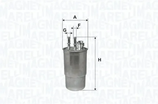 Kraftstofffilter MAGNETI MARELLI 153071760220 Bild Kraftstofffilter MAGNETI MARELLI 153071760220