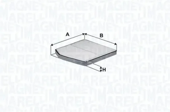 Filter, Innenraumluft MAGNETI MARELLI 350203063950 Bild Filter, Innenraumluft MAGNETI MARELLI 350203063950