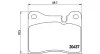 Bremsbelagsatz, Scheibenbremse Vorderachse MAGNETI MARELLI 363700406003