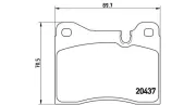 Bremsbelagsatz, Scheibenbremse MAGNETI MARELLI 363700406003