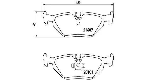 Bremsbelagsatz, Scheibenbremse Hinterachse MAGNETI MARELLI 363700406013