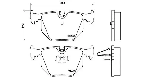 Bremsbelagsatz, Scheibenbremse MAGNETI MARELLI 363700406020 Bild Bremsbelagsatz, Scheibenbremse MAGNETI MARELLI 363700406020