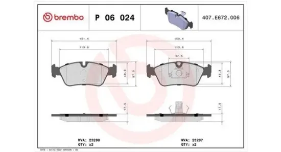 Bremsbelagsatz, Scheibenbremse Vorderachse MAGNETI MARELLI 363700406024 Bild Bremsbelagsatz, Scheibenbremse Vorderachse MAGNETI MARELLI 363700406024