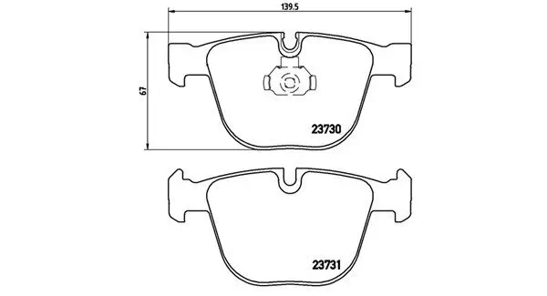 Bremsbelagsatz, Scheibenbremse Hinterachse MAGNETI MARELLI 363700406026