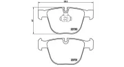 Bremsbelagsatz, Scheibenbremse Hinterachse MAGNETI MARELLI 363700406026