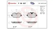 Bremsbelagsatz, Scheibenbremse Hinterachse MAGNETI MARELLI 363700406037