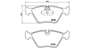 Bremsbelagsatz, Scheibenbremse MAGNETI MARELLI 363700506043