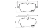 Bremsbelagsatz, Scheibenbremse Vorderachse MAGNETI MARELLI 363700406051