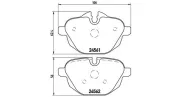 Bremsbelagsatz, Scheibenbremse MAGNETI MARELLI 363700406064