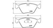 Bremsbelagsatz, Scheibenbremse Vorderachse MAGNETI MARELLI 363700406065