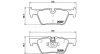 Bremsbelagsatz, Scheibenbremse Hinterachse MAGNETI MARELLI 363700506071