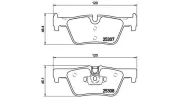 Bremsbelagsatz, Scheibenbremse Hinterachse MAGNETI MARELLI 363700506071