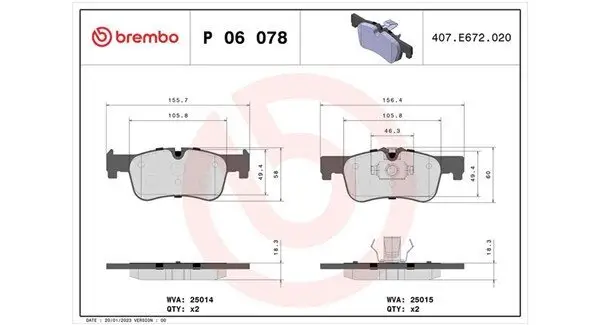 Bremsbelagsatz, Scheibenbremse Vorderachse MAGNETI MARELLI 363700406078