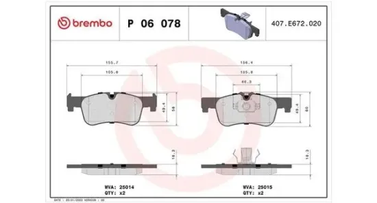 Bremsbelagsatz, Scheibenbremse Vorderachse MAGNETI MARELLI 363700406078 Bild Bremsbelagsatz, Scheibenbremse Vorderachse MAGNETI MARELLI 363700406078