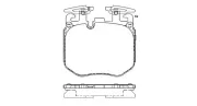 Bremsbelagsatz, Scheibenbremse Vorderachse MAGNETI MARELLI 363700406106