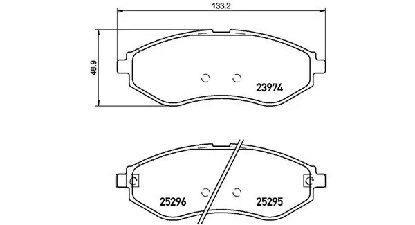 Bremsbelagsatz, Scheibenbremse Vorderachse MAGNETI MARELLI 363700410057