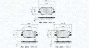 Bremsbelagsatz, Scheibenbremse MAGNETI MARELLI 363700410073