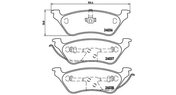 Bremsbelagsatz, Scheibenbremse Hinterachse MAGNETI MARELLI 363700411014