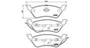 Bremsbelagsatz, Scheibenbremse Hinterachse MAGNETI MARELLI 363700411014