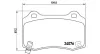 Bremsbelagsatz, Scheibenbremse Hinterachse MAGNETI MARELLI 363700411024