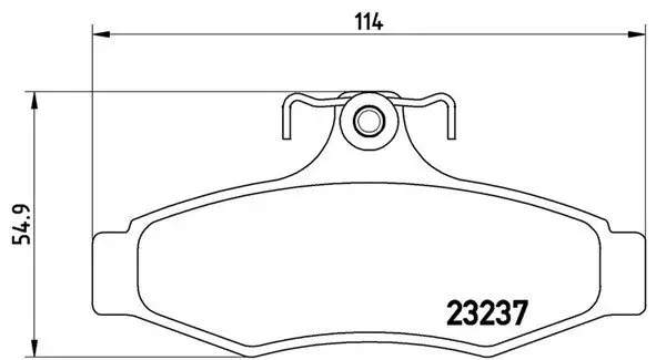 Bremsbelagsatz, Scheibenbremse Hinterachse MAGNETI MARELLI 363700415005