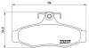 Bremsbelagsatz, Scheibenbremse Hinterachse MAGNETI MARELLI 363700415005