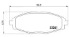Bremsbelagsatz, Scheibenbremse Vorderachse MAGNETI MARELLI 363700415006 Bild Bremsbelagsatz, Scheibenbremse Vorderachse MAGNETI MARELLI 363700415006