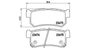 Bremsbelagsatz, Scheibenbremse Hinterachse MAGNETI MARELLI 363700415010