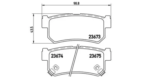 Bremsbelagsatz, Scheibenbremse Hinterachse MAGNETI MARELLI 363700415010 Bild Bremsbelagsatz, Scheibenbremse Hinterachse MAGNETI MARELLI 363700415010