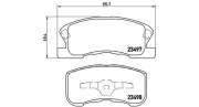 Bremsbelagsatz, Scheibenbremse Vorderachse MAGNETI MARELLI 363700416008