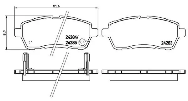 Bremsbelagsatz, Scheibenbremse MAGNETI MARELLI 363700416013