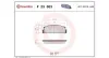 Bremsbelagsatz, Scheibenbremse Vorderachse MAGNETI MARELLI 363700423003 Bild Bremsbelagsatz, Scheibenbremse Vorderachse MAGNETI MARELLI 363700423003