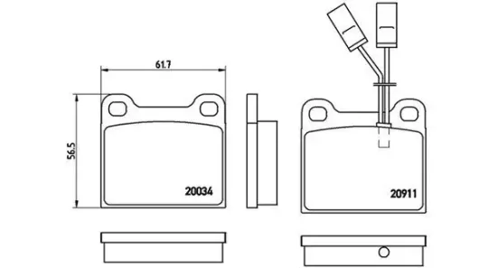 Bremsbelagsatz, Scheibenbremse Vorderachse MAGNETI MARELLI 363700423012 Bild Bremsbelagsatz, Scheibenbremse Vorderachse MAGNETI MARELLI 363700423012