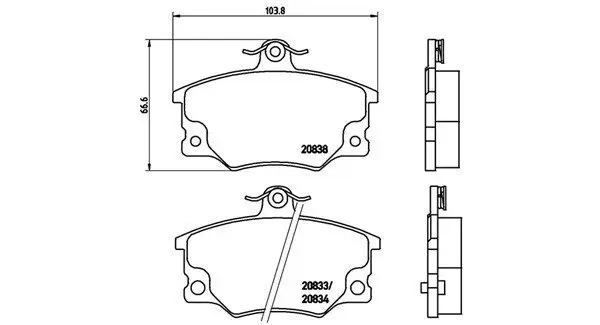 Bremsbelagsatz, Scheibenbremse Vorderachse MAGNETI MARELLI 363700423017