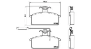 Bremsbelagsatz, Scheibenbremse Vorderachse MAGNETI MARELLI 363700423024